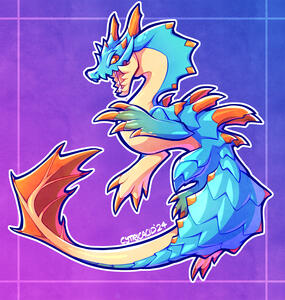 Lagiacrus, a leviathan like monster from Monster Hunter, one of my favorite fictional creatures!
